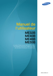 Samsung ME46B Manuel De L'utilisateur