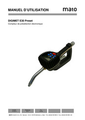 Mato DIGIMET E30 Preset Manuel D'utilisation