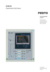 Festo Powermeter EduTrainer 8108193 Notice D'utilisation