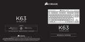 Corsair K63 Mode D'emploi