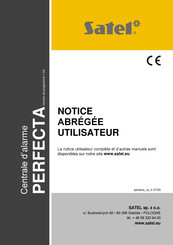 Satel PERFECTA 16-WRL Notice D'utilisation Abrégée