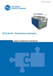 BAC DFCV-EC9124 Serie Manuel D'opération Et D'entretien