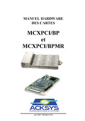 Acksys MCXPCI/BPMR Manuel