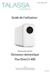 TALASSA Flux Direct E 400 Guide De L'utilisateur