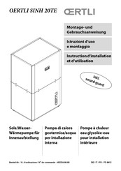 OERTLI SINH 20TE Instructions D'installation Et D'utilisation