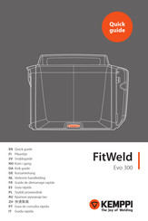 Kemppi FitWeld Evo 300 Guide De Démarrage Rapide