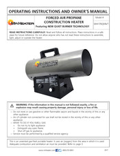 Mr. Heater MHI170QFAVT Guide D'utilisation Et Manuel Du Propriétaire