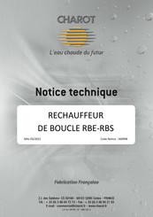 Charot RBE V 18 Notice Technique