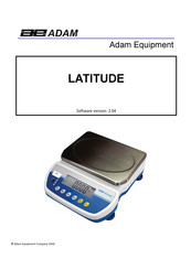 Adam Equipment LATITUDE LBX 30 Mode D'emploi