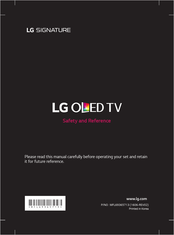 LG SIGNATURE OLED77G6 Serie Mode D'emploi