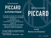 SPINNAKER PICCARD SP-5098 Notice D'utilisation