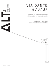 Alt PROGETTO AQUA VIA DANTE 70787 Guide D'installation Et D'entretien