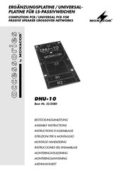 Monacor DNU-10 Instructions D'assemblage