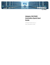 PMC Adaptec SAS RAID 6805E Guide De Démarrage Rapide