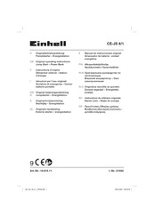 EINHELL CE-JS 8/1 Instructions D'origine
