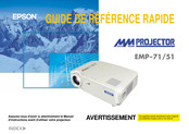 Epson EMP-51 Guide De Référence Rapide