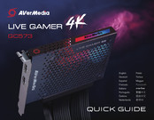Avermedia LIVE GAMER 4K GC573 Guide Rapide