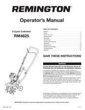 Remington RM4625 Manuel De L'opérateur