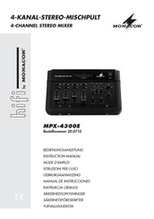 Monacor MPX-4300E Mode D'emploi