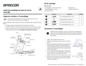 Precor TRM 835 Guide D'assemblage