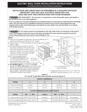 Frigidaire FFEW2725LS Instructions D'installation