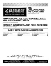 Whirlpool Gladiator Garageworks Armoire a outils modulaire porte pleine Instructions D'assemblage