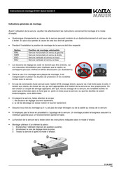 Kaba Mauer Quick-Combi K Instructions De Montage