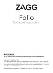 Zagg Folio Instructions