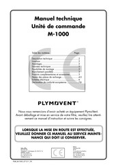 PLYMOVENT M-1000 Manuel Technique