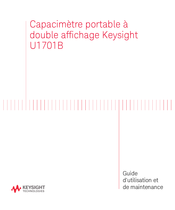 Keysight U1701B Guide D'utilisation Et De Maintenance