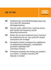 OBO Bettermann UDHOME2 GE 2V NO Instructions De Montage