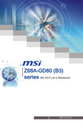 MSI Z68A-GD80 Serie Mode D'emploi