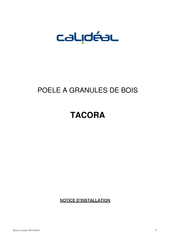 Calideal TACORA Notice D'installation