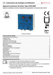 SelfClimat LWG 2000 Instructions De Montage Et D'utilisation