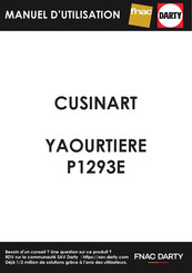 Cuisinart YM400E Manuel D'utilisation