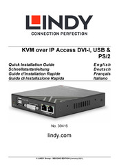 Lindy 39416 Guide D'installation Rapide