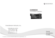 Grandstream Networks GXW42XX Guide D'installation Rapide