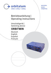 Orbitalum ORBITWIN Mode D'emploi