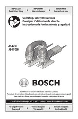 Bosch JS470E Consignes D'utilisation/De Sécurité