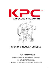 KPC LS505TA Manuel De L'utilisateur
