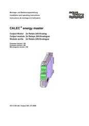 Aquametro CALEC energy master Instructions De Montage Et D'utilisation