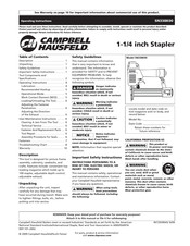 Campbell Hausfeld SN338K00 Mode D'emploi