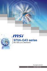 MSI 970A-G43 Serie Mode D'emploi
