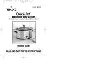 Rival Crock-Pot 5445 BCN Guide Du Propriétaire
