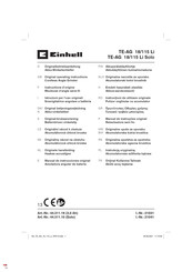 EINHELL 44.311.10 Instructions D'origine