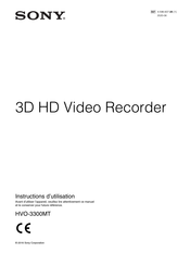 Sony HVO-3300MT Instructions D'utilisation