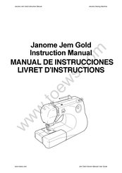 Janome Jem Gold Livret D'instructions