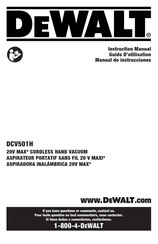 DeWalt DCV501H Guide D'utilisation