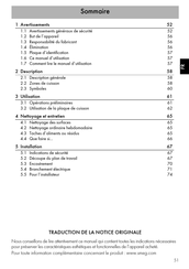 Smeg SE364TDM Traduction De La Notice Originale
