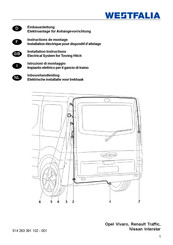 Westfalia 314 263 300 107 / 113 Instructions De Montage